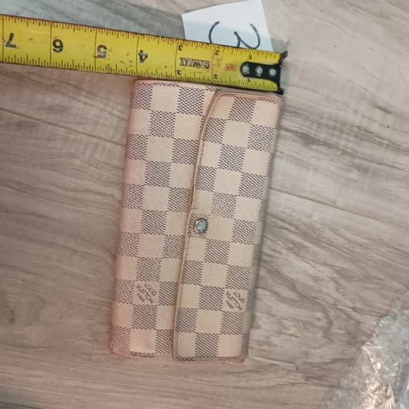 LOUIS VUITTON Portefeuille Sarah N61735 Damier Azur Wallet - Picture 11 of 11